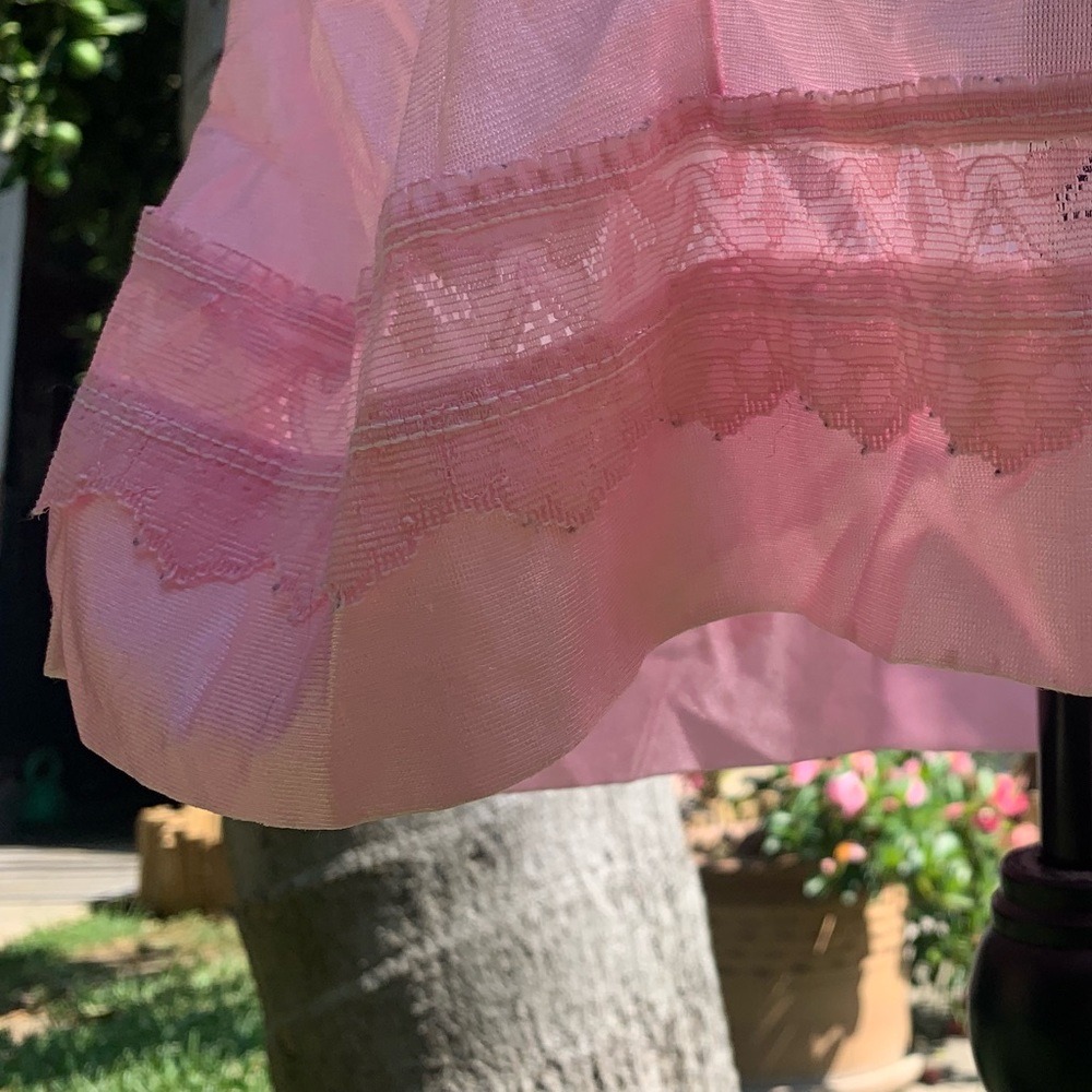 2/$30 VINTAGE Pink Slip Dress - Picture 6 of 7